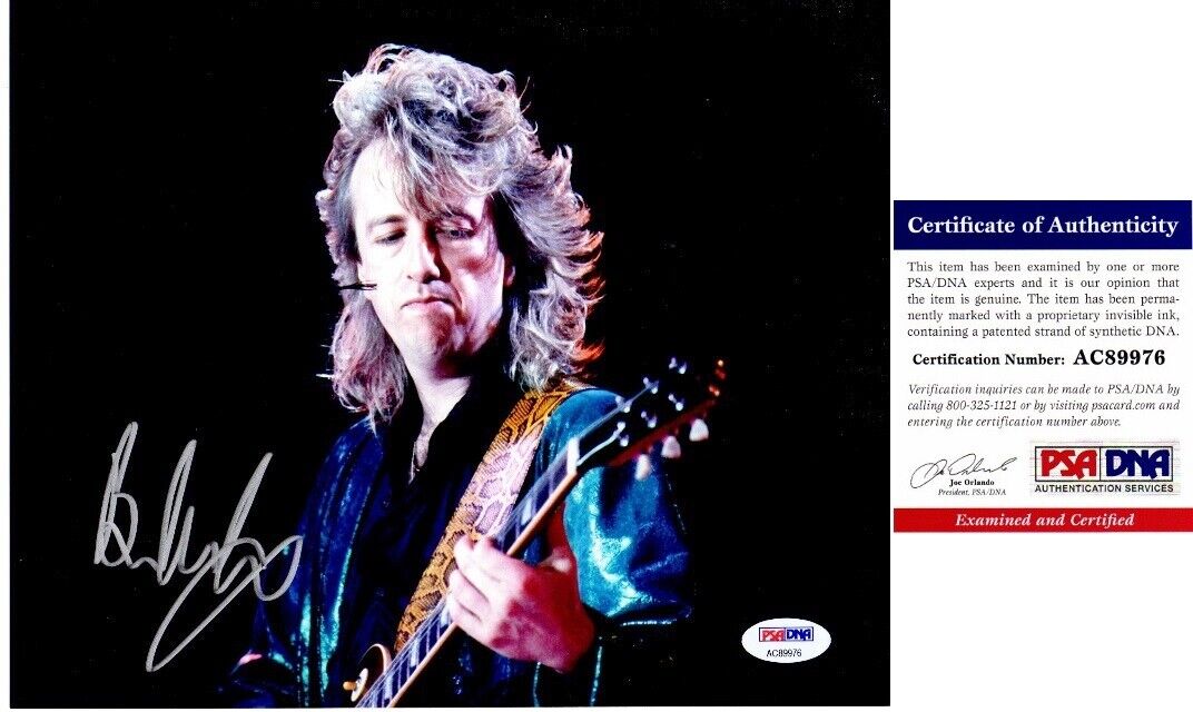 Brad Whitford Signed AEROSMITH Guitarist 8x10 inch Photo Poster painting with PSA/DNA COA