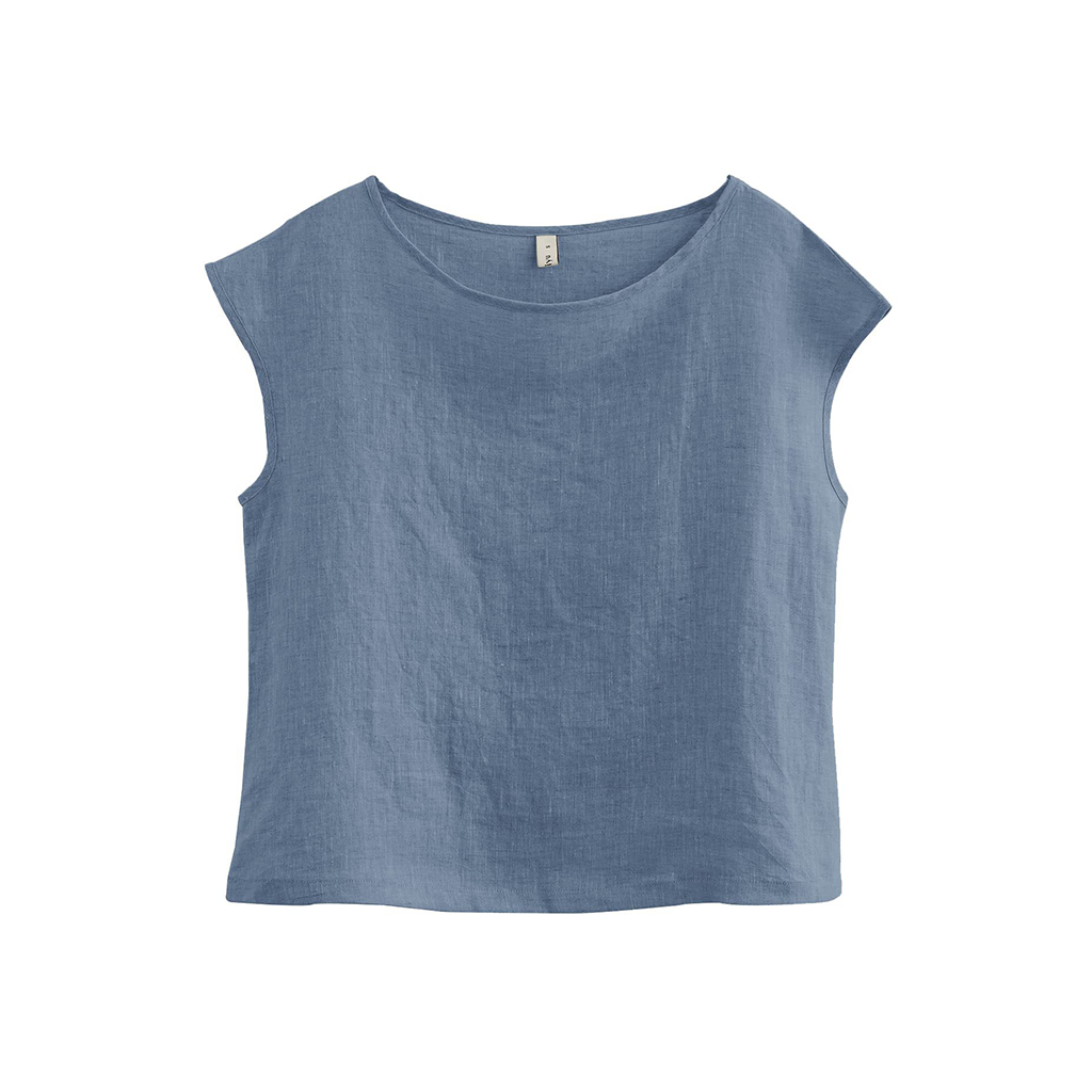 100% Linen T-shirt Simple Loose REAL SILK LIFE