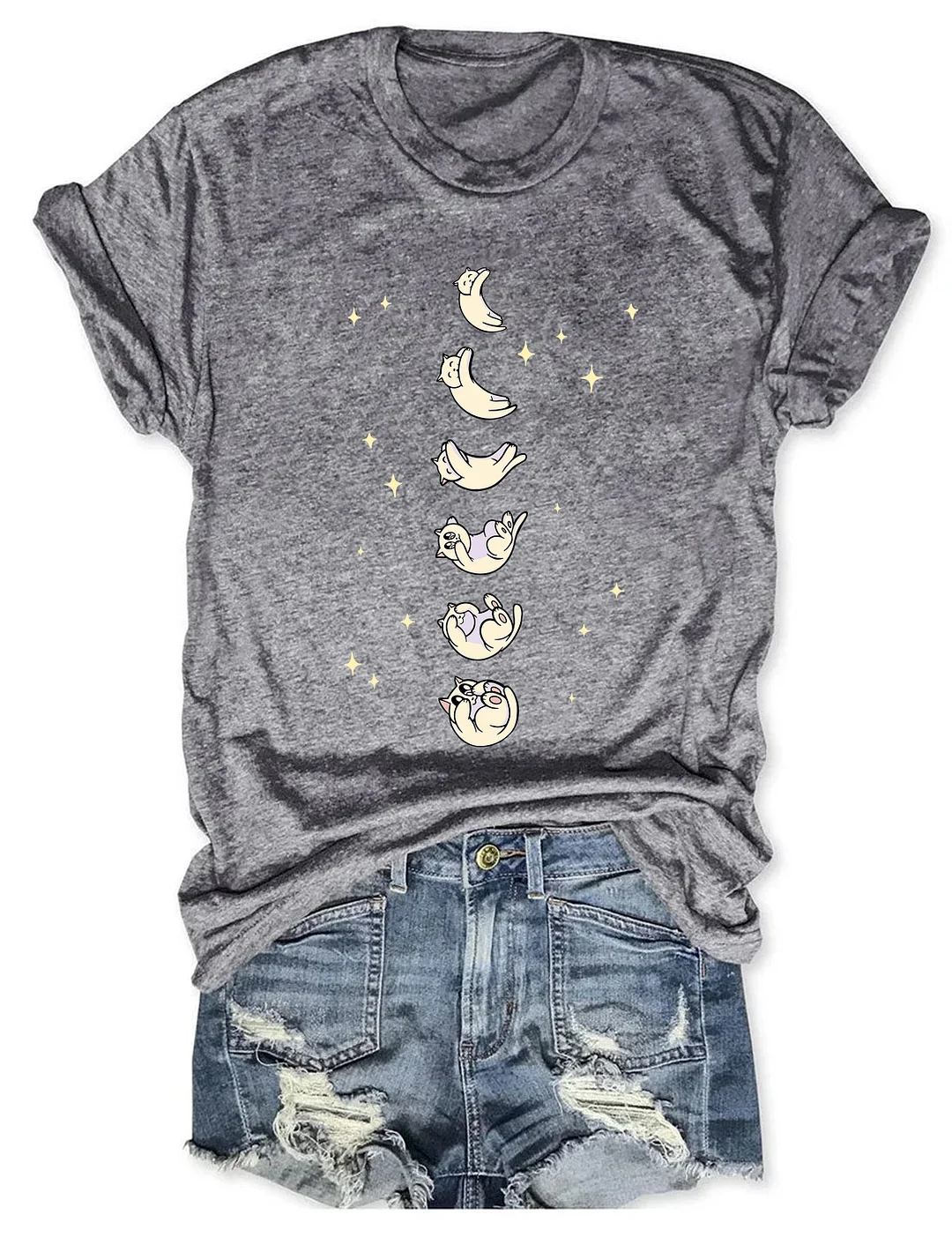 Cat Moon Phase T-shirt