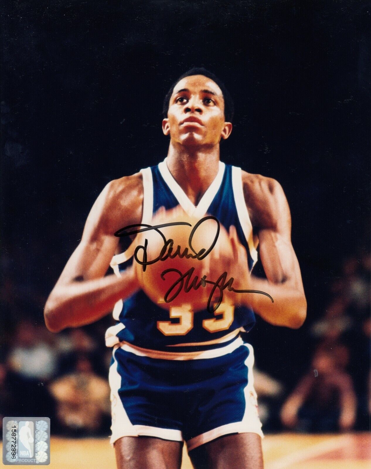 David Thompson #1 8x10 Signed Photo Poster painting w/ COA Denver Nuggets 031719