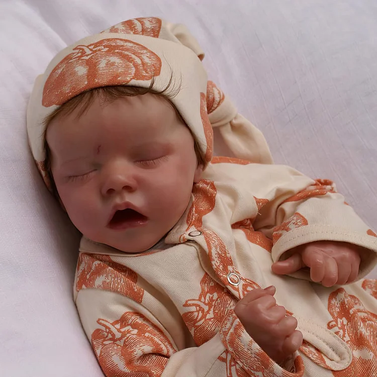 17" Lifelike Handmade Silicone Reborn Asleep Girl Doll Named Aurora