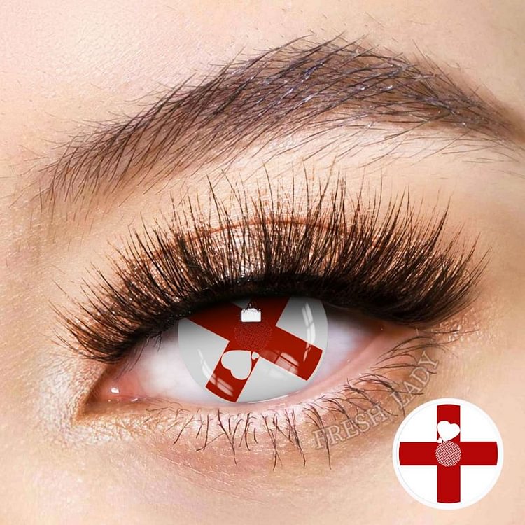 Freshlady Red Cross Crazy Contact Lenses