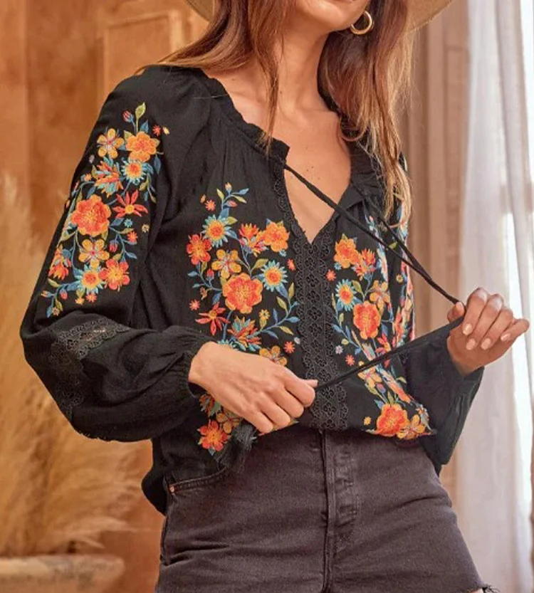 Bohemian Floral Top