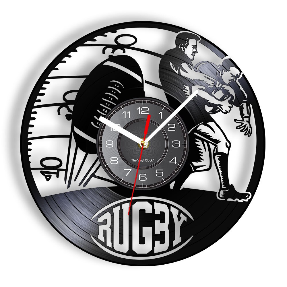 

Rugby Silent Mov - Vinyl Record Wall Clock - Without LED, 501 Original