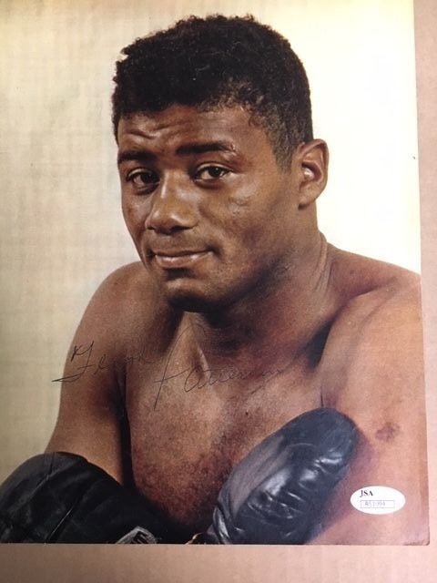 Floyd Patterson Champion Boxer Vintage Signed Magazine Photo Poster painting with JSA Certidied