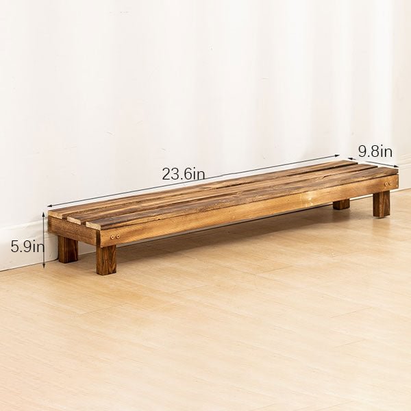GLVEE Simple Solid Wood Flower Stool