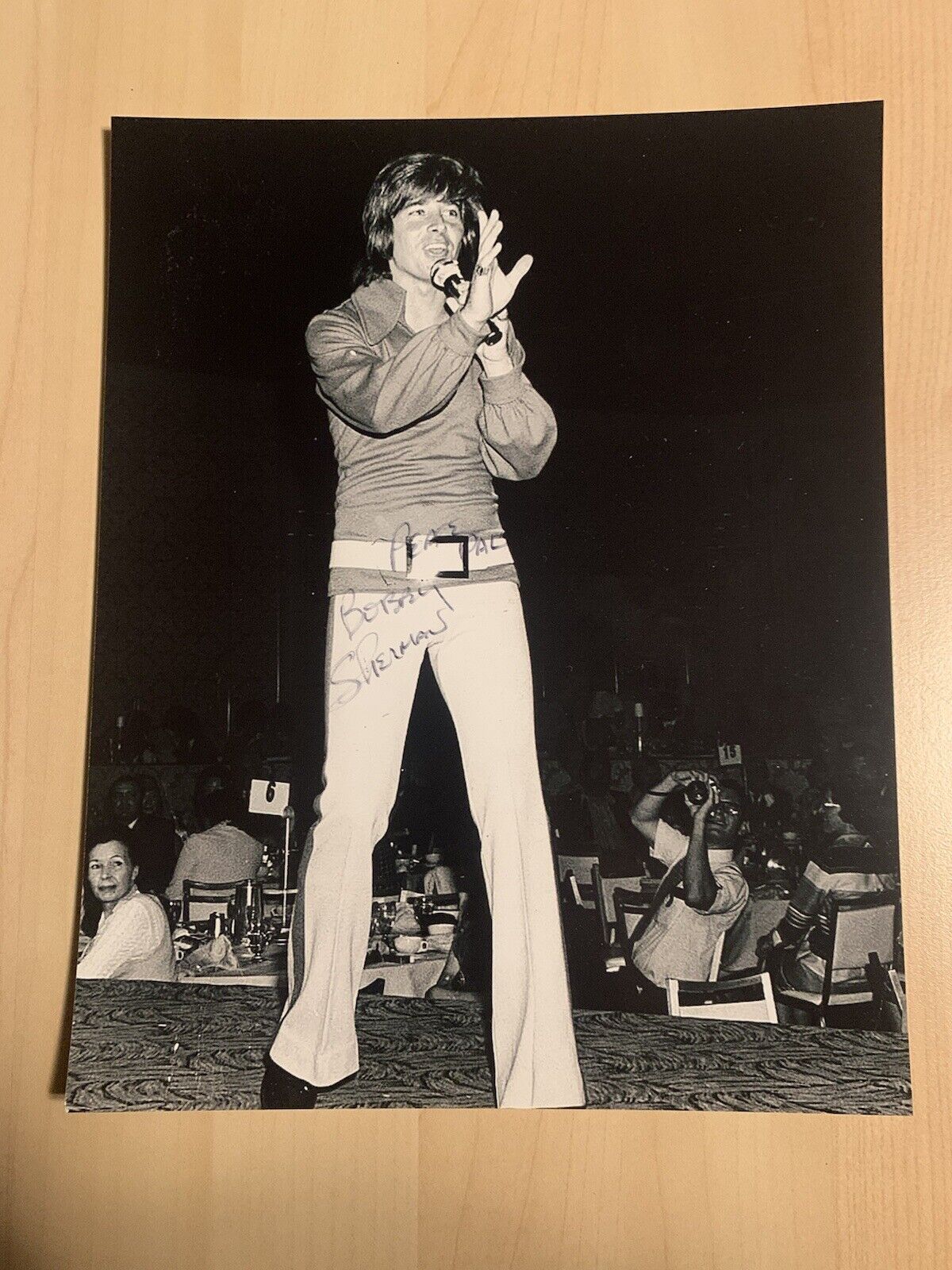 BOBBY SHERMAN HAND SIGNED 8x10 Photo Poster painting ACTOR SINGER AUTOGRAPHED TEEN IDOL COA