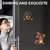 4PCS 2D/flat acrylique DIY diamond art frigo kit d&rsquo;aimants design teckel DIY art r&eacute;frig&eacute;rateur &agrave; aimant autocollant magn&eacute;tique diamond art d&eacute;coration r&eacute;frig&eacute;rateur bo&icirc;te aux lettres d&eacute;coration maison bricolage