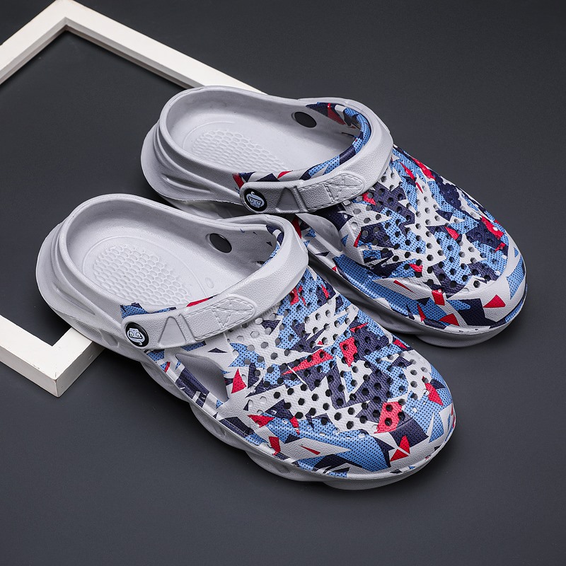 OptimumdriverEVA Thick Hole Shoes Cartoon Accessories Hole Slippers Anti Slip Baotou Slippers Outdoor Sandals Soft Sole Beach Garden Shoes
