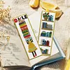 6pcs Cat and Book-DIY Stamped Cross Stitch Bookmark 47x28cm (Single-Sided)