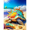 >SALE<5D DIY Full Round Drill Diamond Painting Kit Beach Turtle Decoration (sz4244)