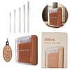 Magnetic Needle Case for Cross Stitch - Portable Storage Box with 10 Needles (5 Sizes) & Needle Threader tapestrymarket
