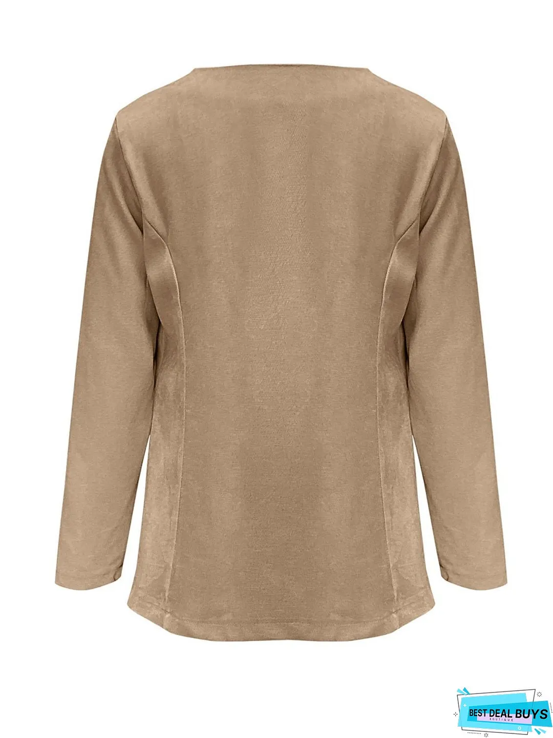 Open Front Long Sleeve Cardigan