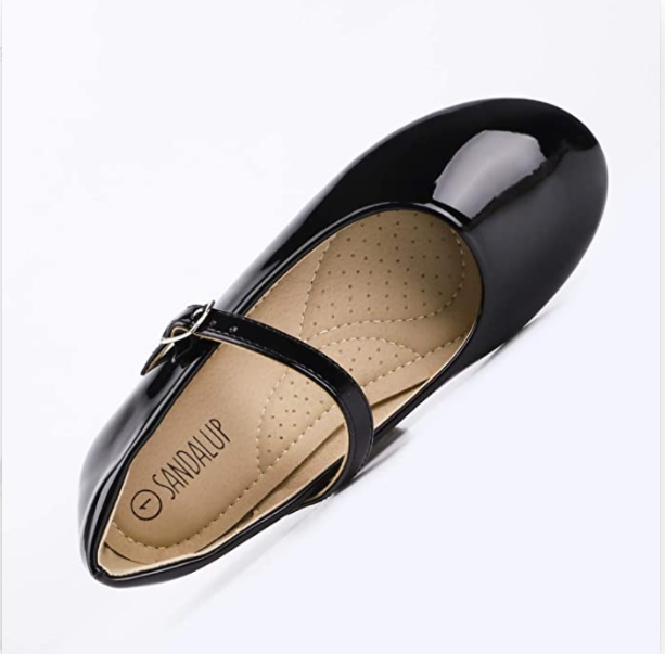 patent mary jane flats