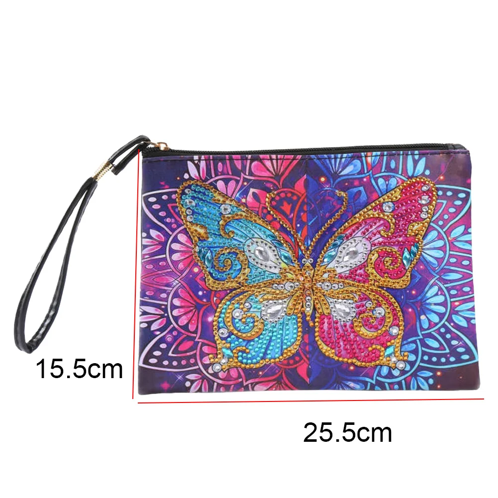 Diamond Painting Clutch DIY Special Shaped Drill PU Leather Handbag