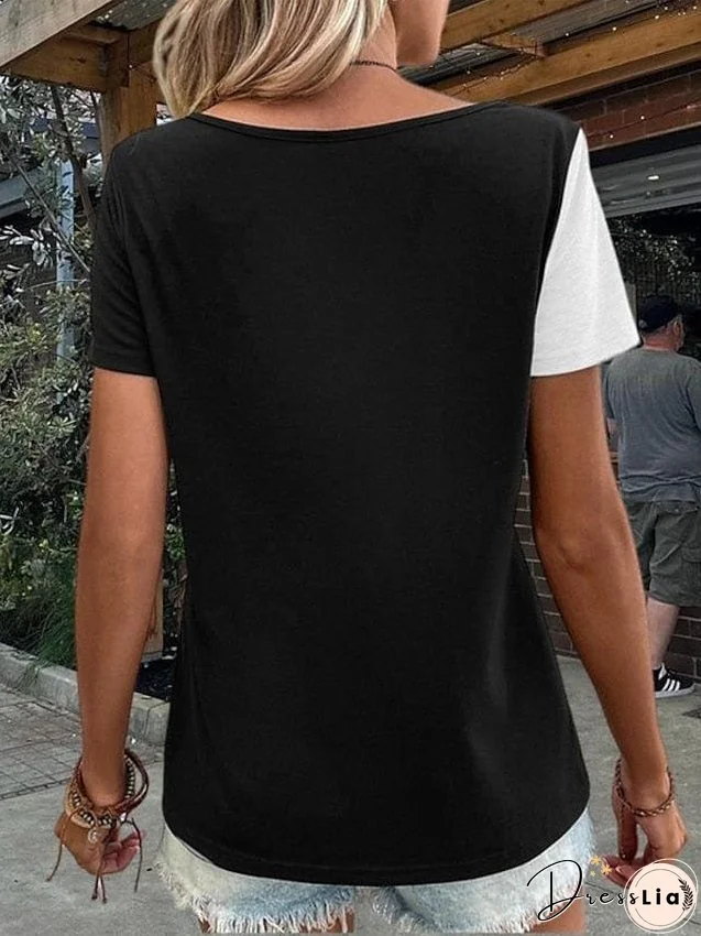 Comfortable V Neck Blouse