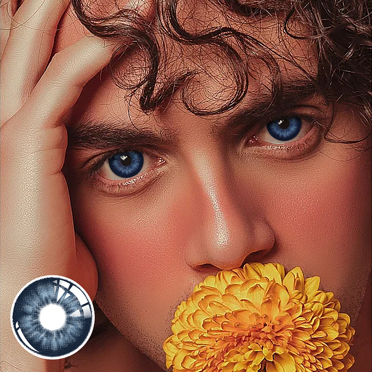 【U.S WAREHOUSE】Prussian Blue Colored Contact Lenses