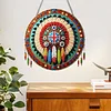 (US Only)Acrylic 2D Flat Indian Shield DIY Hanging Diamond Art Kits Wall Door Decoration