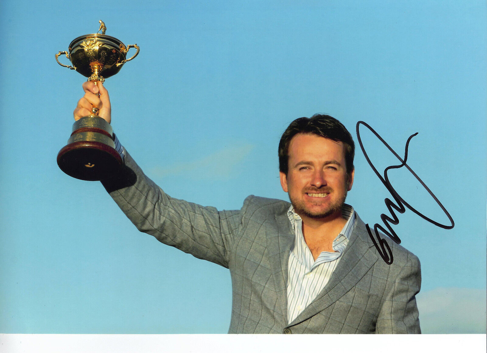 Graeme Mcdowell Genuine Hand Signed 12x8 Photo Poster painting 2010 Ryder Cup (3157)