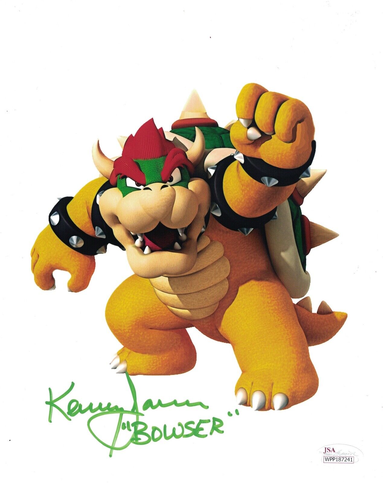 KENNY JAMES Signed BOWSER 8x10 Photo Poster painting Nintendo Super Mario JSA COA