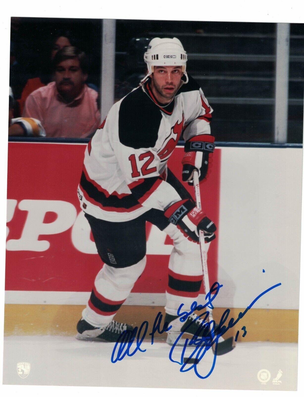 Bill Guerin New Jersey Devils Signed 8 x 10