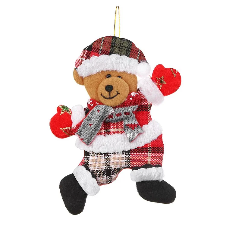 Christmas Doll Hang Ornament Cartoon Xmas Pendant Party Tree Decor (MG122-4 gbfke