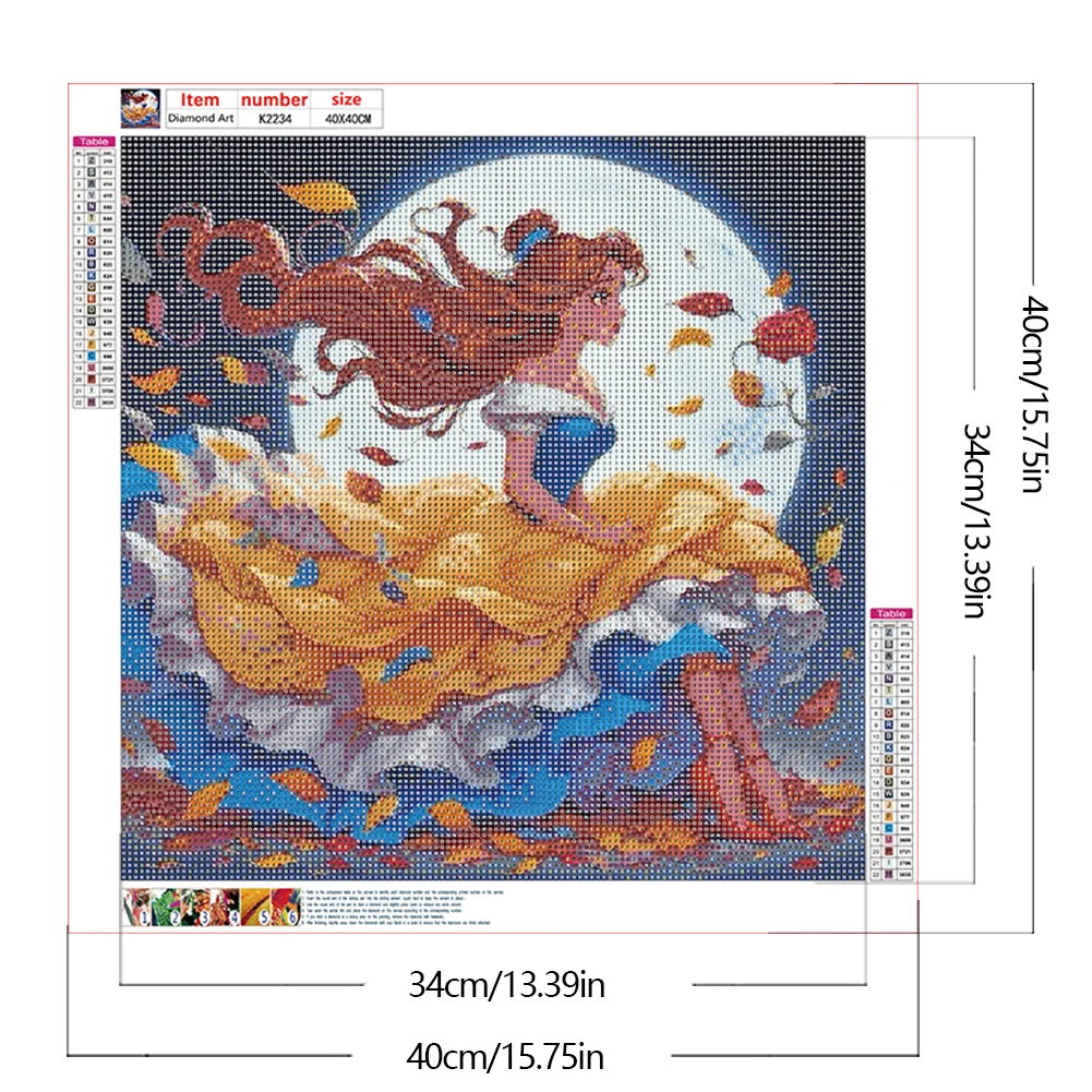 Diamond Painting - Full Round Drill - Moon Princess(Canvas|40*40cm)