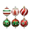 30PCS Shiny Gold White 6cm Christmas Tree Hanging Ball Decoration Green Red Paintings Party Decor Balls