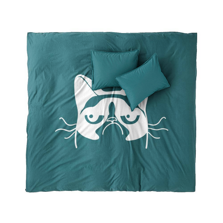 Grumpy Cat By Cynical, Cat Duvet Cover Set