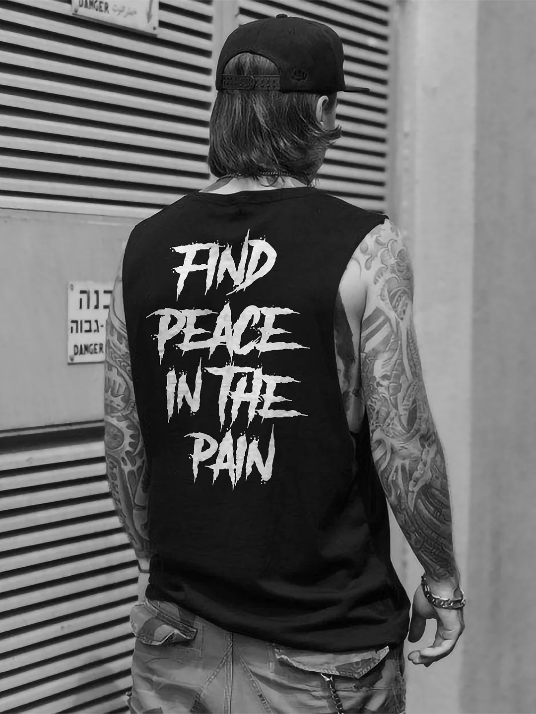 Find Peace In The Pain Printed Men's Vest