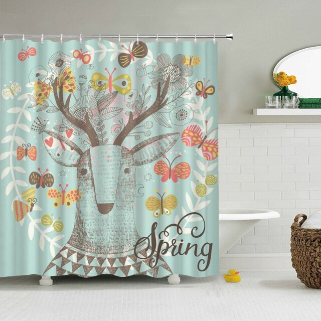 

Shower Curtain – Deer Cat-180*180cm, 501 Original