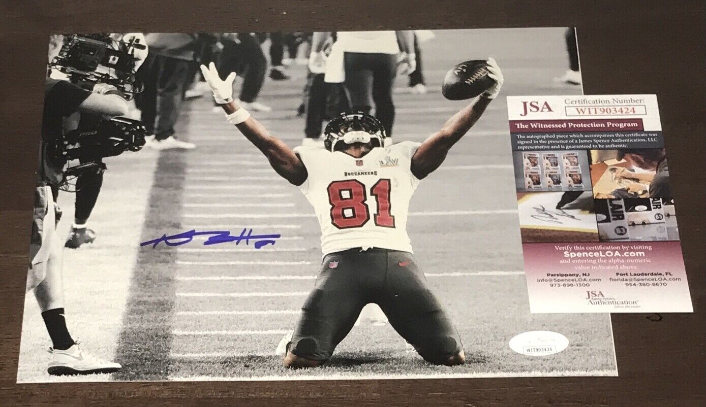 Antonio Brown Signed Autographed 8x10 Photo Poster painting Tampa Bay Buccaneers Super Bowl JSA