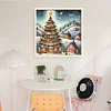 Christmas Tree-11CT Stamped Cross Stitch 50*50cm/19.69*19.69in