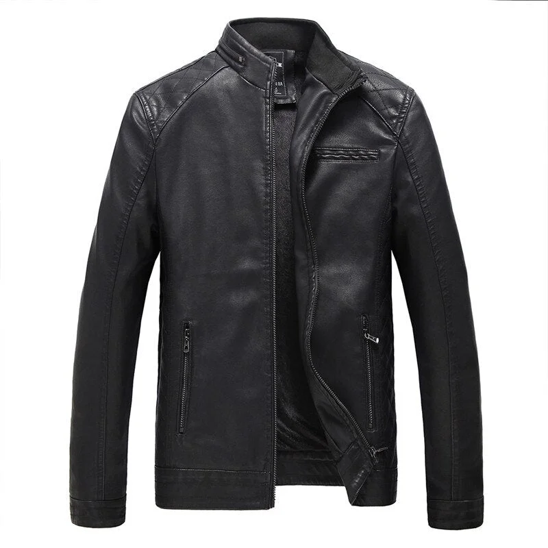 BOLUBAO Brand Men Leather Suede Jackets Autumn Winter Men PU Leather Jackets Clothing Male Casual Leather Jackets Coats