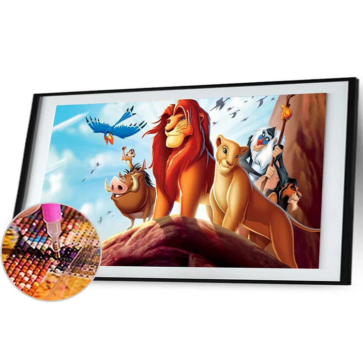 Full Round Diamond Painting - The lion king 100*50CM