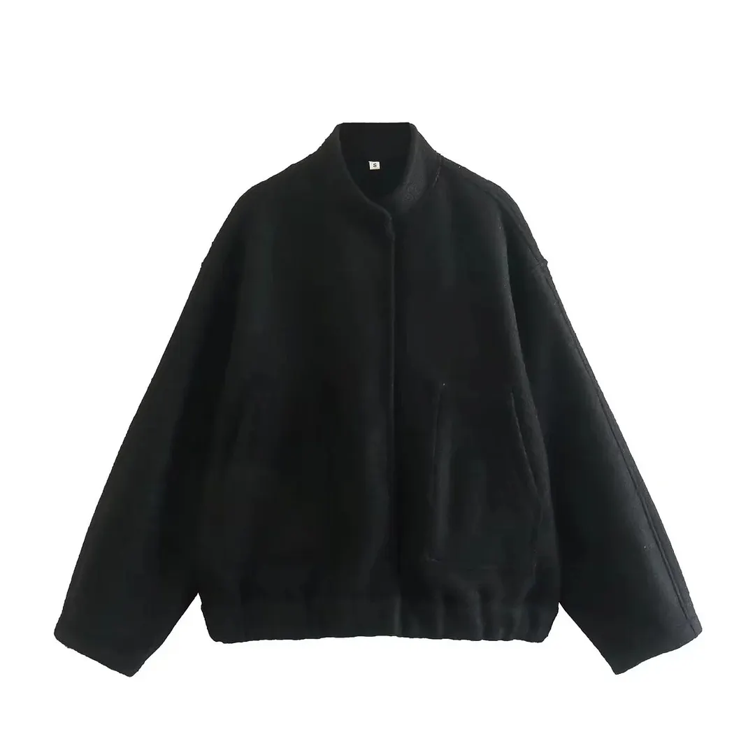 Nigikala Nigikala New 15 Color Loose Casual Jacket Street Y2K Collar Dark Buckle Coat Female B88420