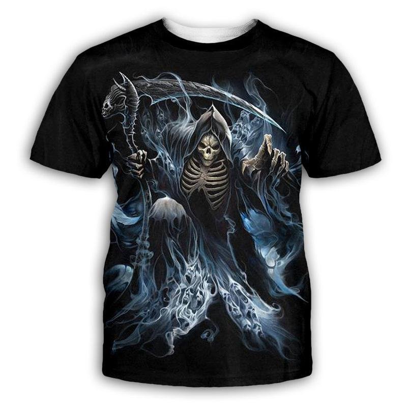 Men's Trendy Printed O Neck Short Sleeve T-shirt