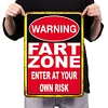 WARNING Fart Zone Enter At Your Own Risk - Metal Tin Signs(8*12Inch/12*16Inch)