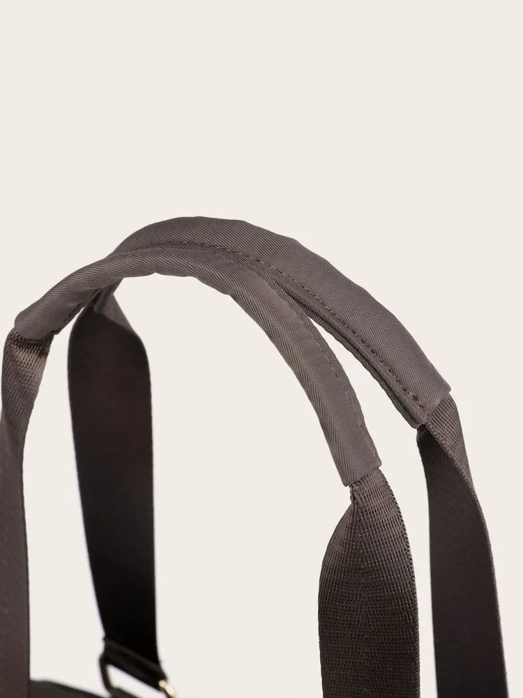 Pocket Front Top Handle Tote Bag