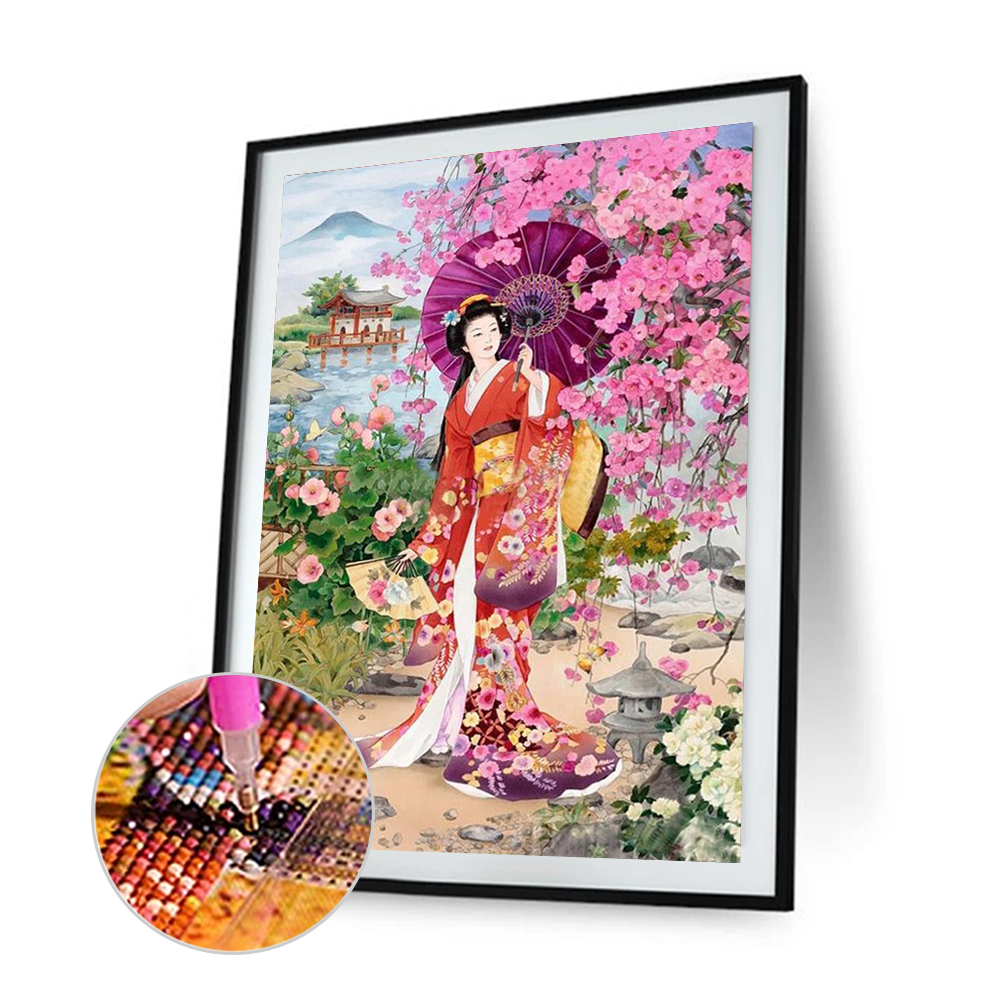 

(Multi-Size) Geisha - Round/Square Drill Diamond Painting - 30*40CM, Square diamond 30*40cm, 501 Original