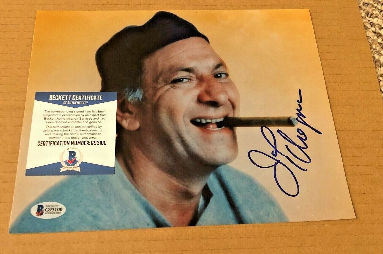 JACK KLUGMAN SIGNED 8X10 ODD COUPLE Photo Poster painting BECKETT CERTIFIED