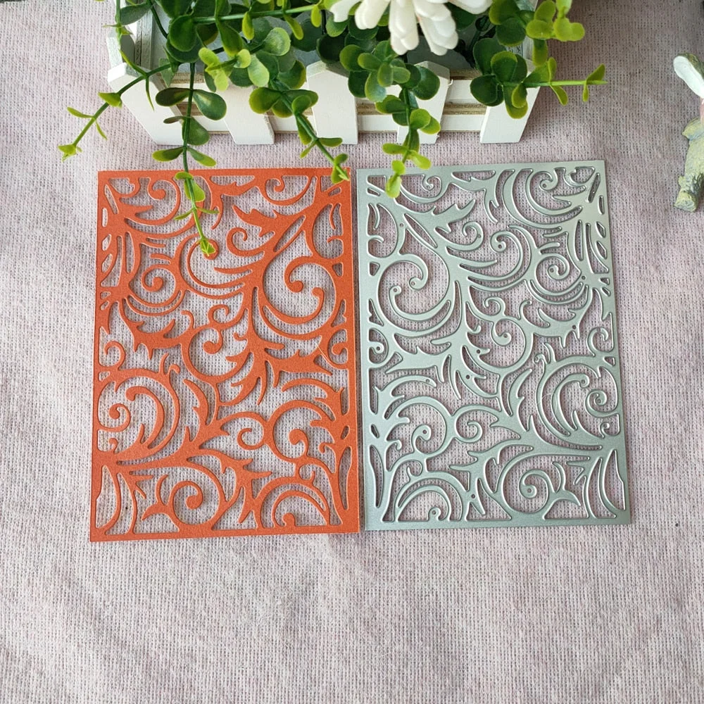 New bottom plate Floral pattern background pattern metal cutting die, paper handicraft scrapbook card DIY decoration