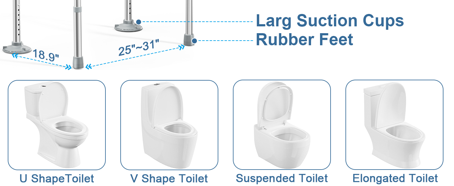 toilet safety rails