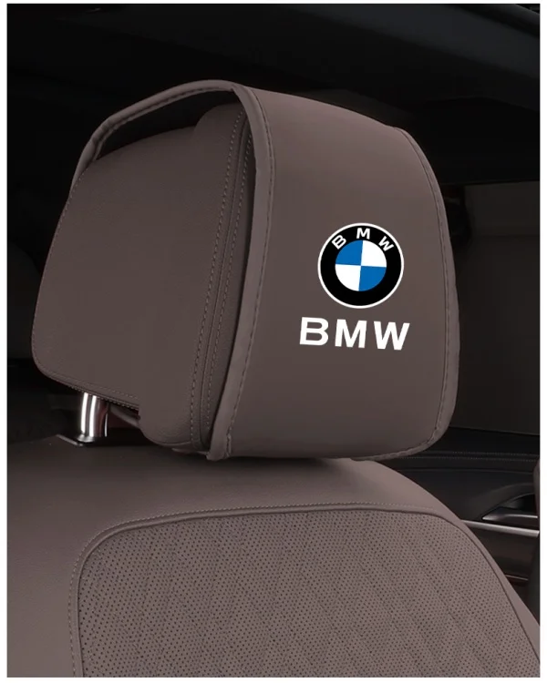 Car Seat Headrest Leather Cover Seat Head Cap