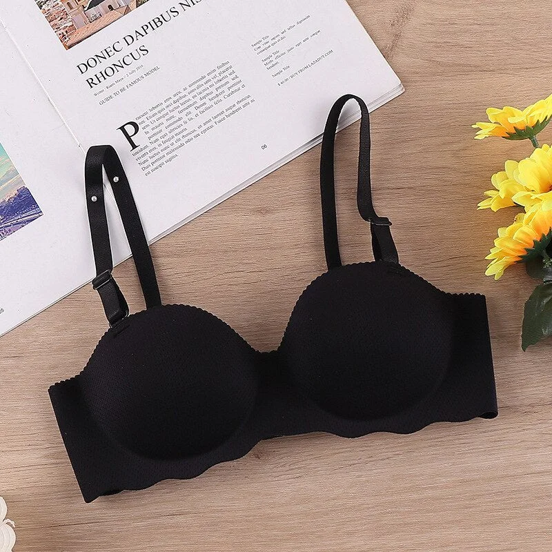 Meet'r Fashion Sexy Bras Lingerie for Women Push Up Lingerie Seamless Bralette Wire Free Brassiere Female Underwear Intimates