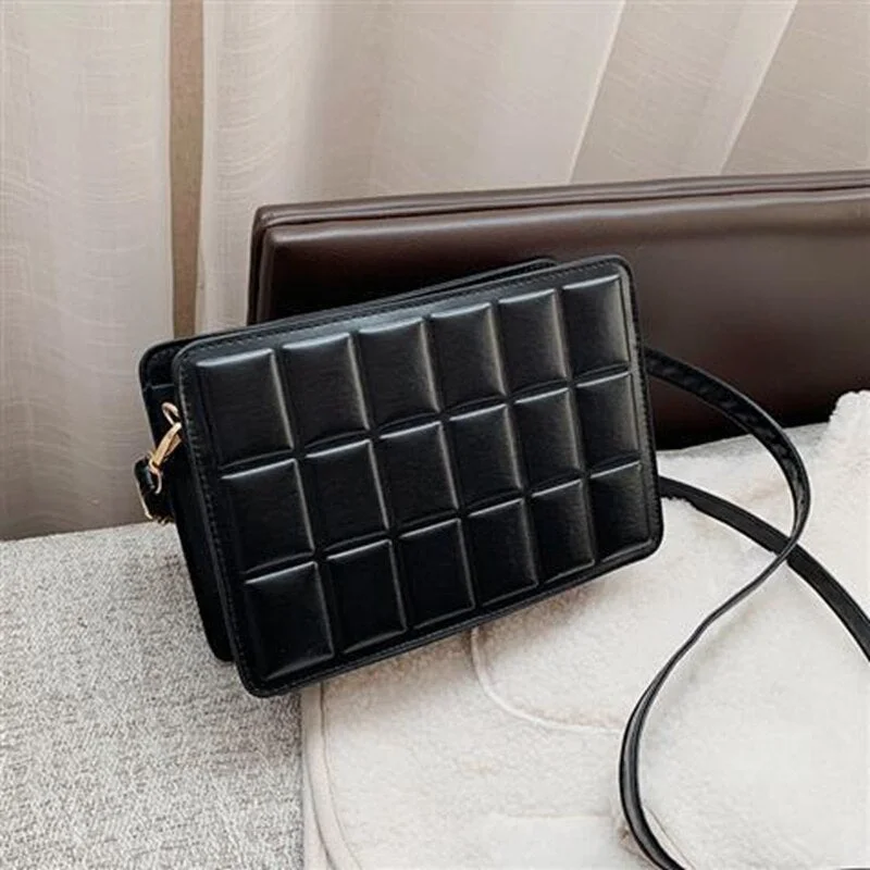 Shoulder Bags Women Bag Crossbody Bags for Women Handbag  Purse Fashion 2021 New Chocolate Retro Designer Bag PU Leather Lattice