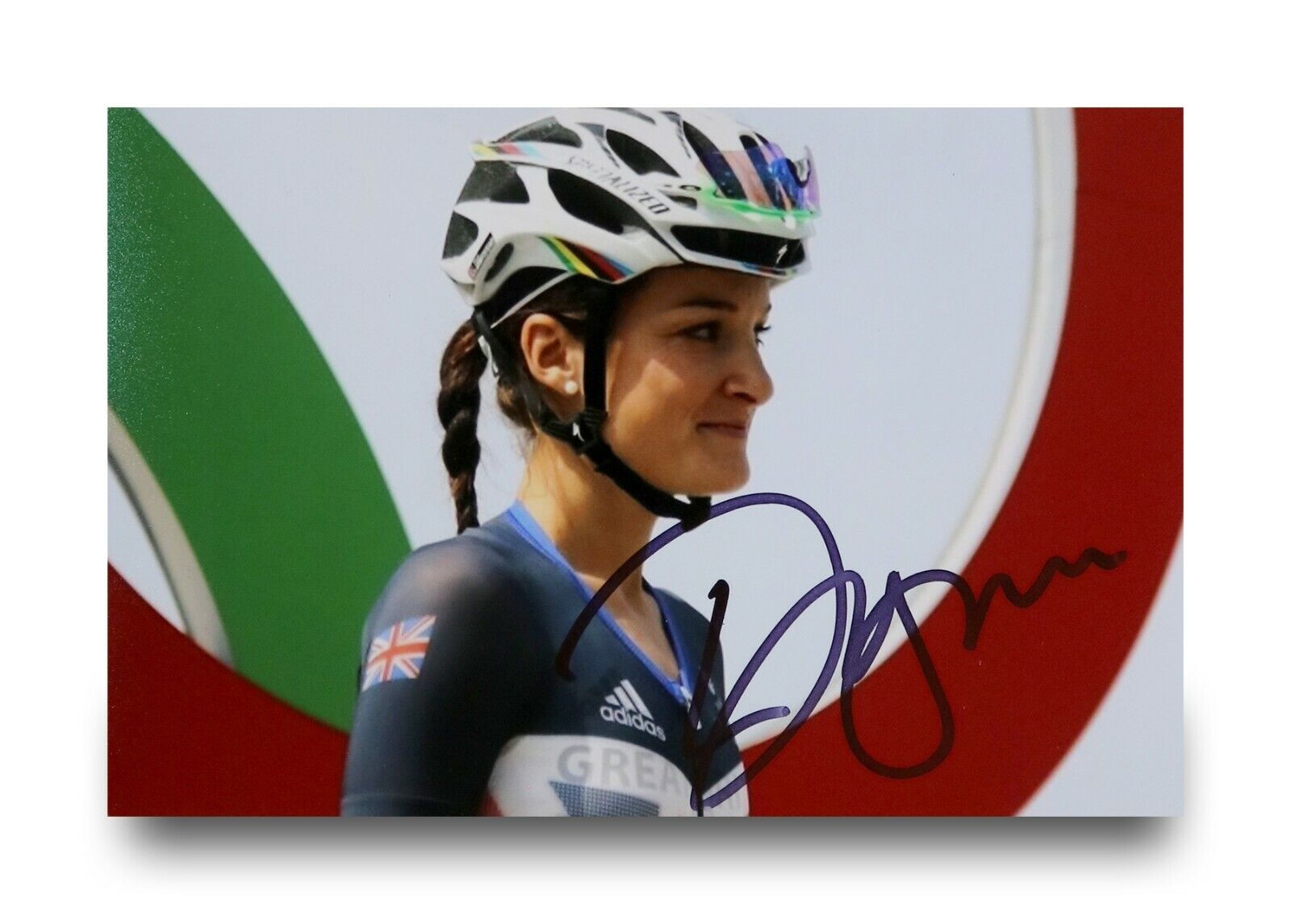 Lizzie Deignan Armitstead Signed 6x4 Photo Poster painting Road Race Cycling Autograph + COA