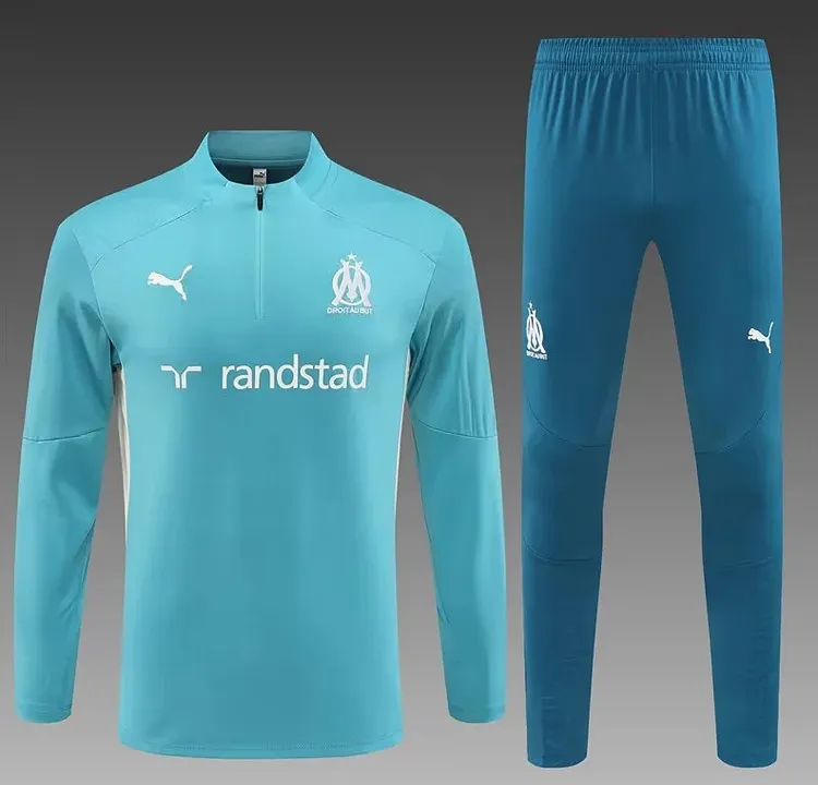 24-25 Marseille Hu green training suit half-length suit
