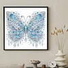 Blue Butterfly DIY Partial Drill Diamond Painting Kit for Adults 30x30cm