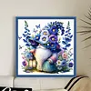 Flower Gnome-11CT Stamped Cross Stitch 45*45cm/17.72*17.72in tapestrymarket